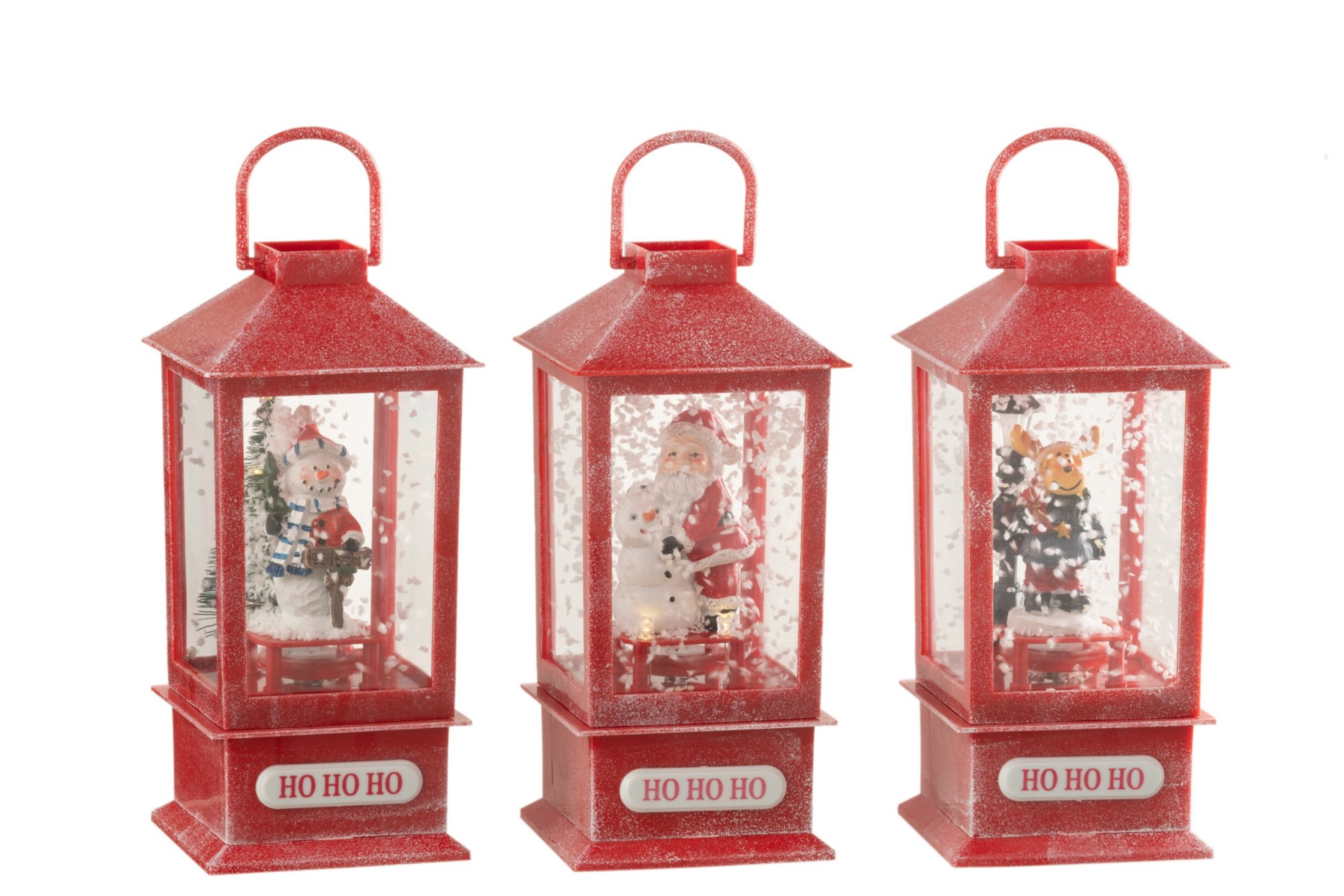 Windlicht Floormura Polyresin Meerkleurig H19 cm - Set van 3 - Afbeelding 3