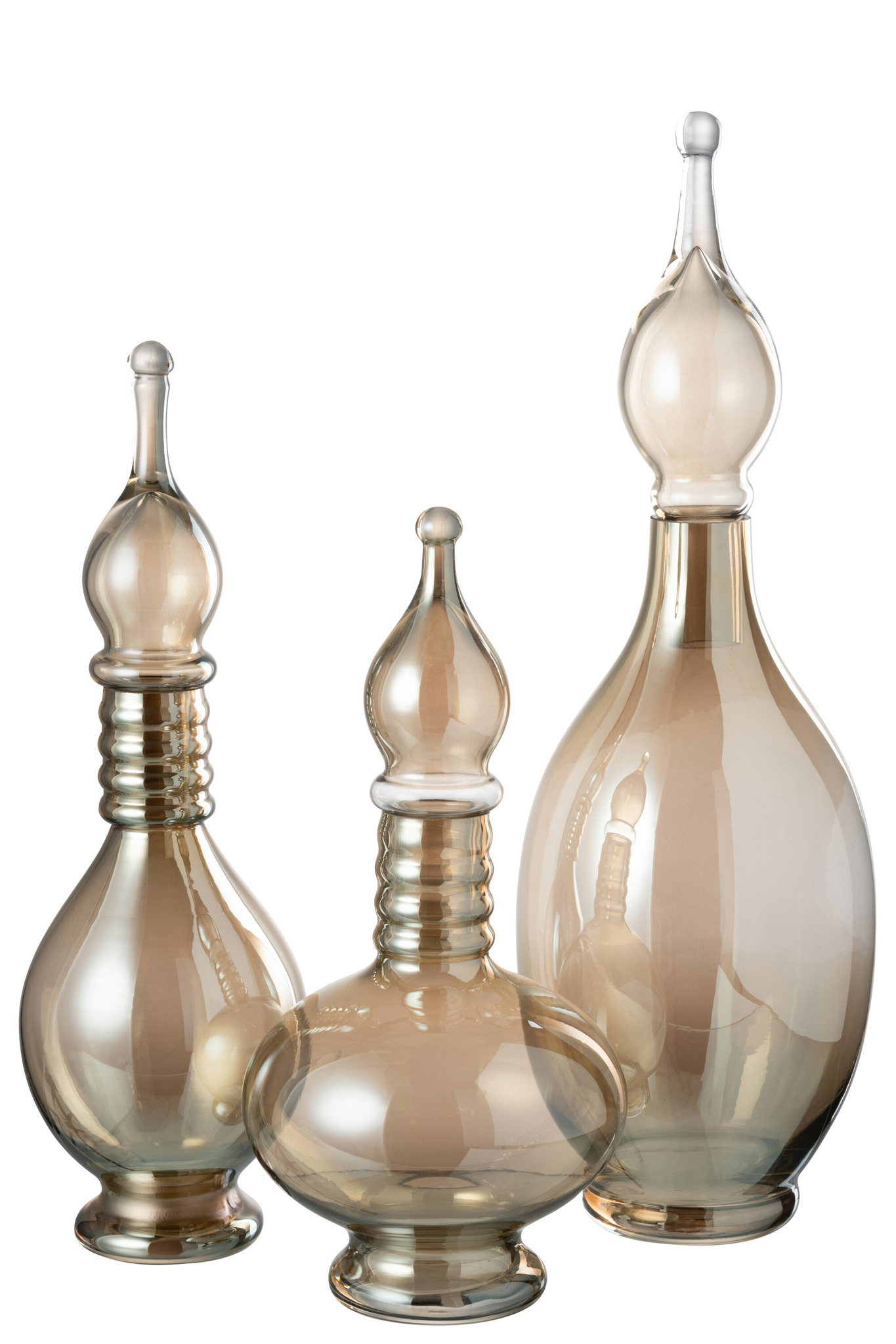 Vaas Baassio Glas Beige H53 cm - Afbeelding 2