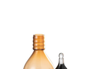 Vaas Zanner Glas Bruin H40 cm