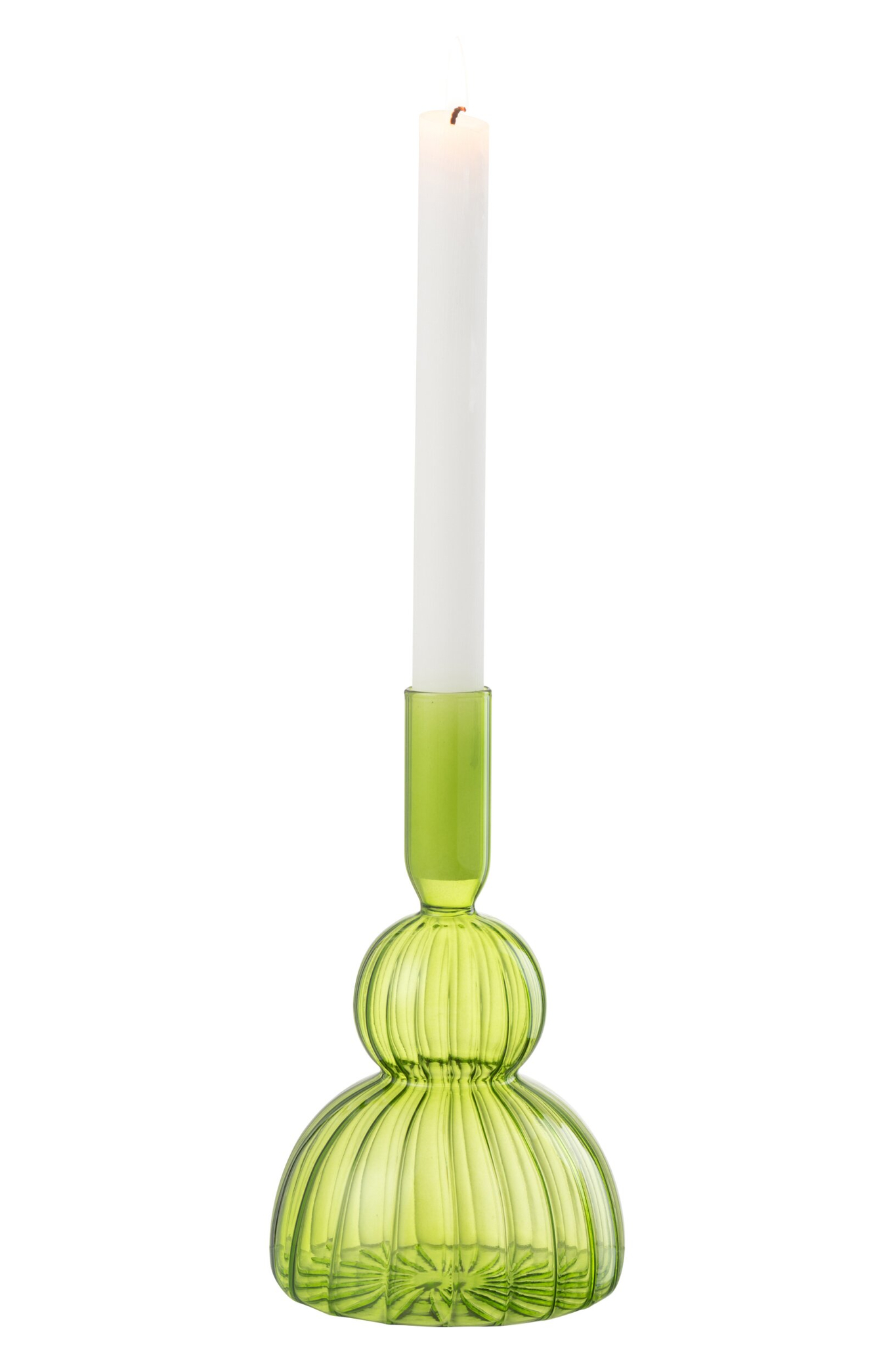 Vaas Flurrer Glas Groen H19 cm