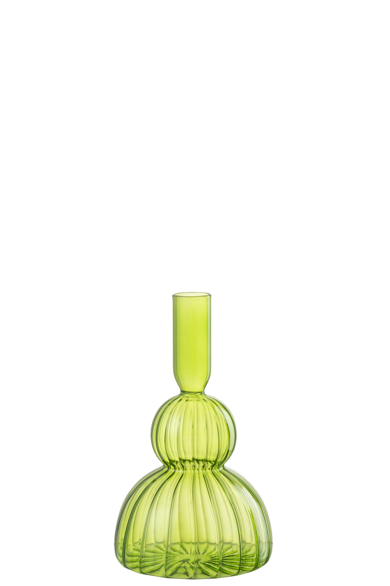 Vaas Flurrer Glas Groen H19 cm - Afbeelding 4
