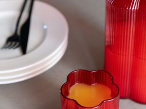 Drinkglas Flooske Glas Rood