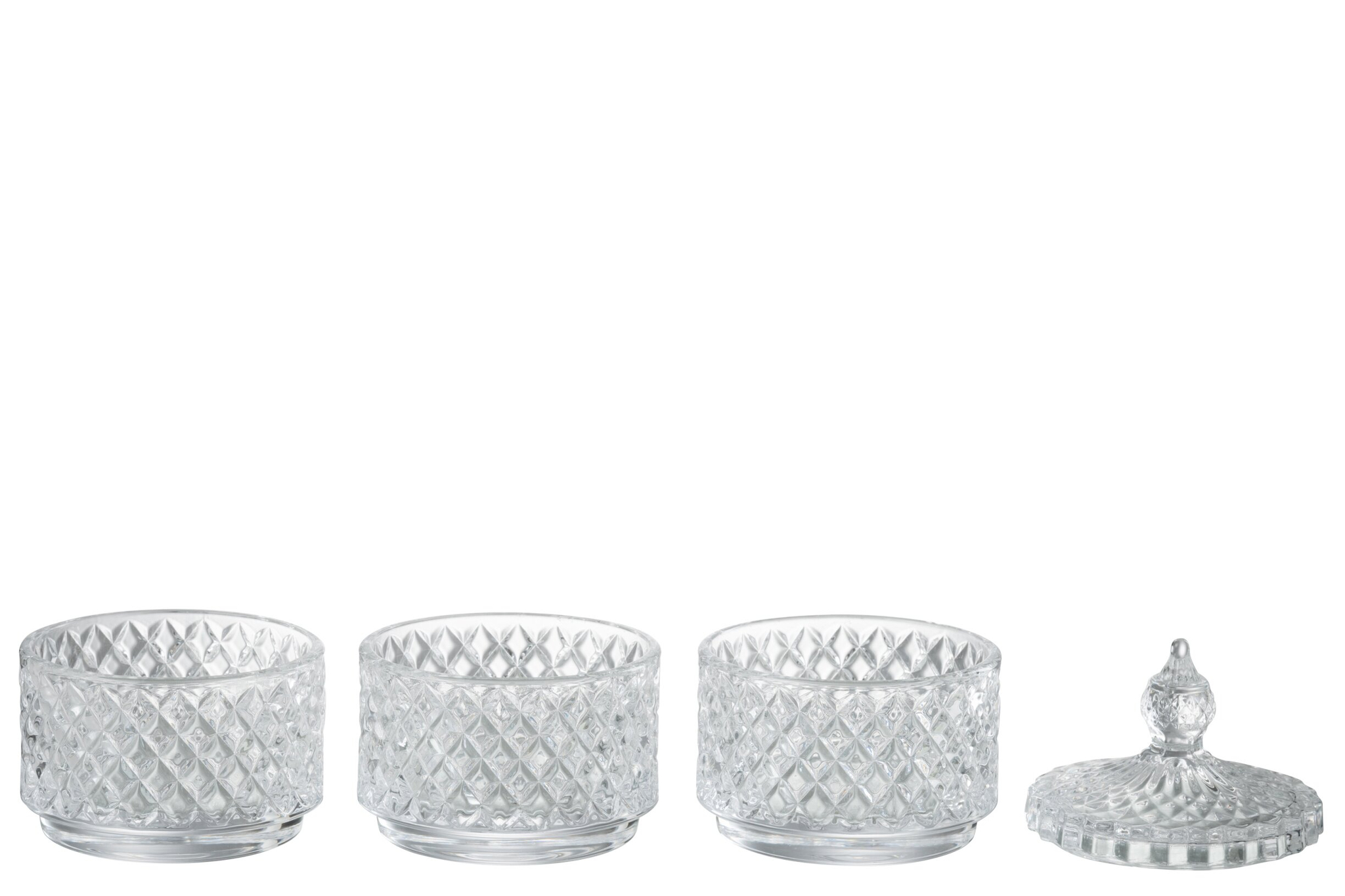 Pot Stiemal Glas Transparant H20 cm