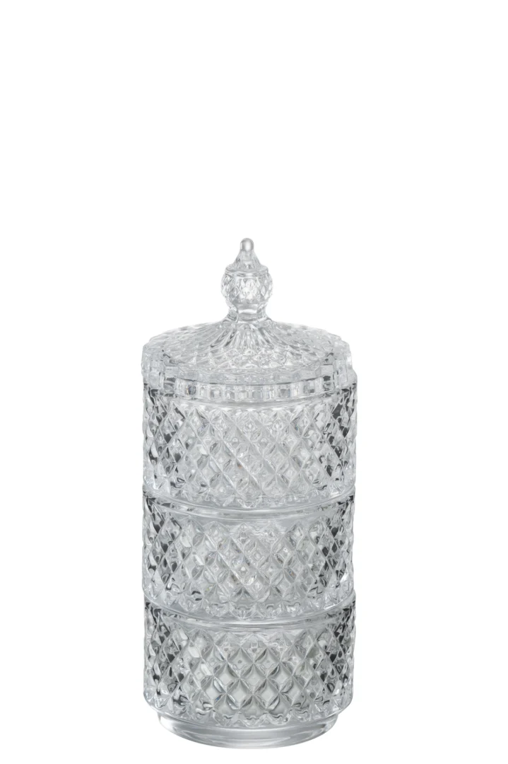 Pot Stiemal Glas Transparant H20 cm - Afbeelding 3