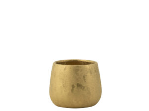 Bloempot Kinal Steen Goud H14 cm