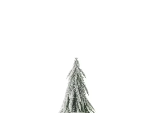 Kerstboom Soonsaro kunststof groen H30 cm met kunstsneeuw en compacte basis