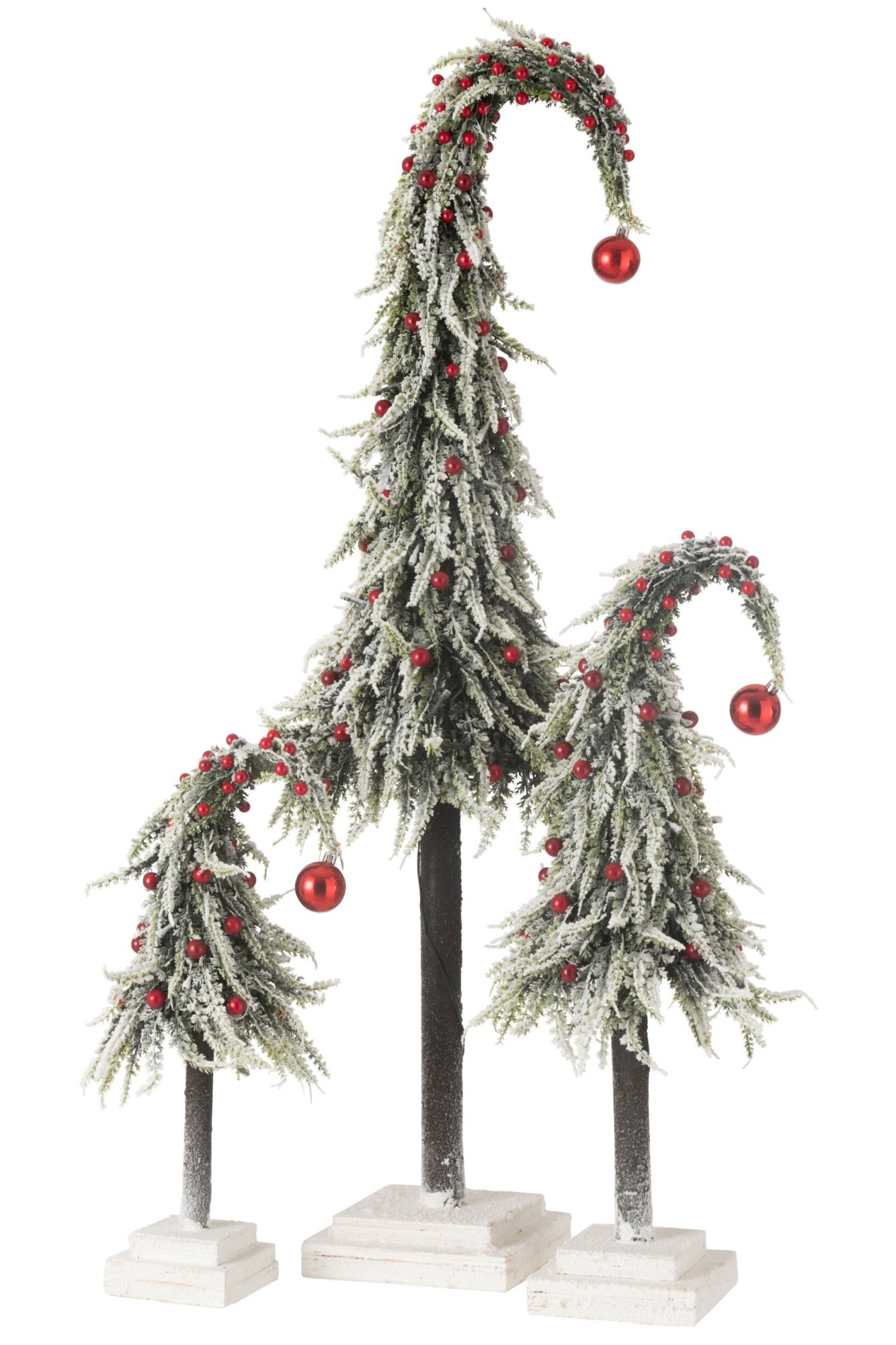 Kerstboom Preinar Kunststof Rood H100 cm - Afbeelding 4