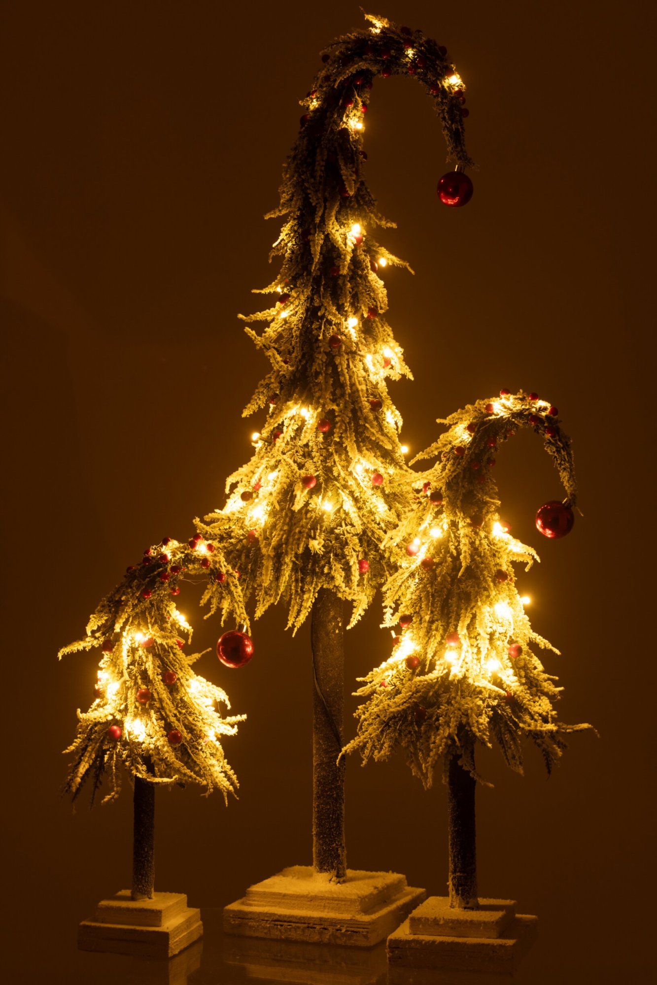 Kerstboom Preinar Kunststof Rood H100 cm - Afbeelding 5