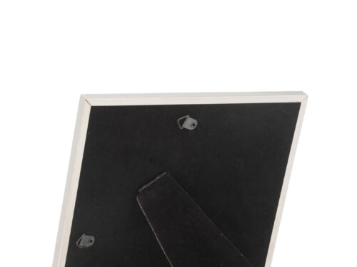 Fotolijst Visby Glas Zilver met slanke zilverkleurige lijst en standaard voor een stijlvolle foto-opstelling