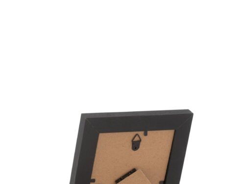 Fotolijst Caukora MDF zwart, compact formaat met ophangsysteem en achterzijde van MDF en glas