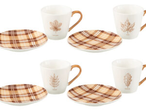 Kopje Keltun Keramiek Bruin - Set van 4