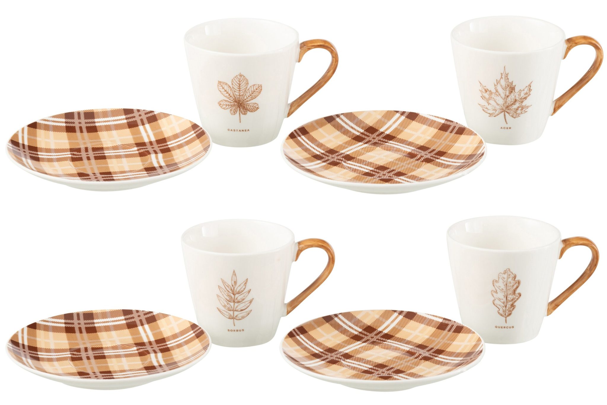 Kopje Keltun Keramiek Bruin - Set van 4