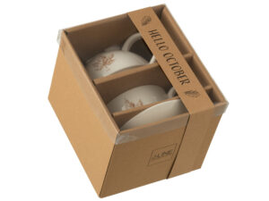 Vensterdoos Kleerdik Keramiek Bruin - Set van 2