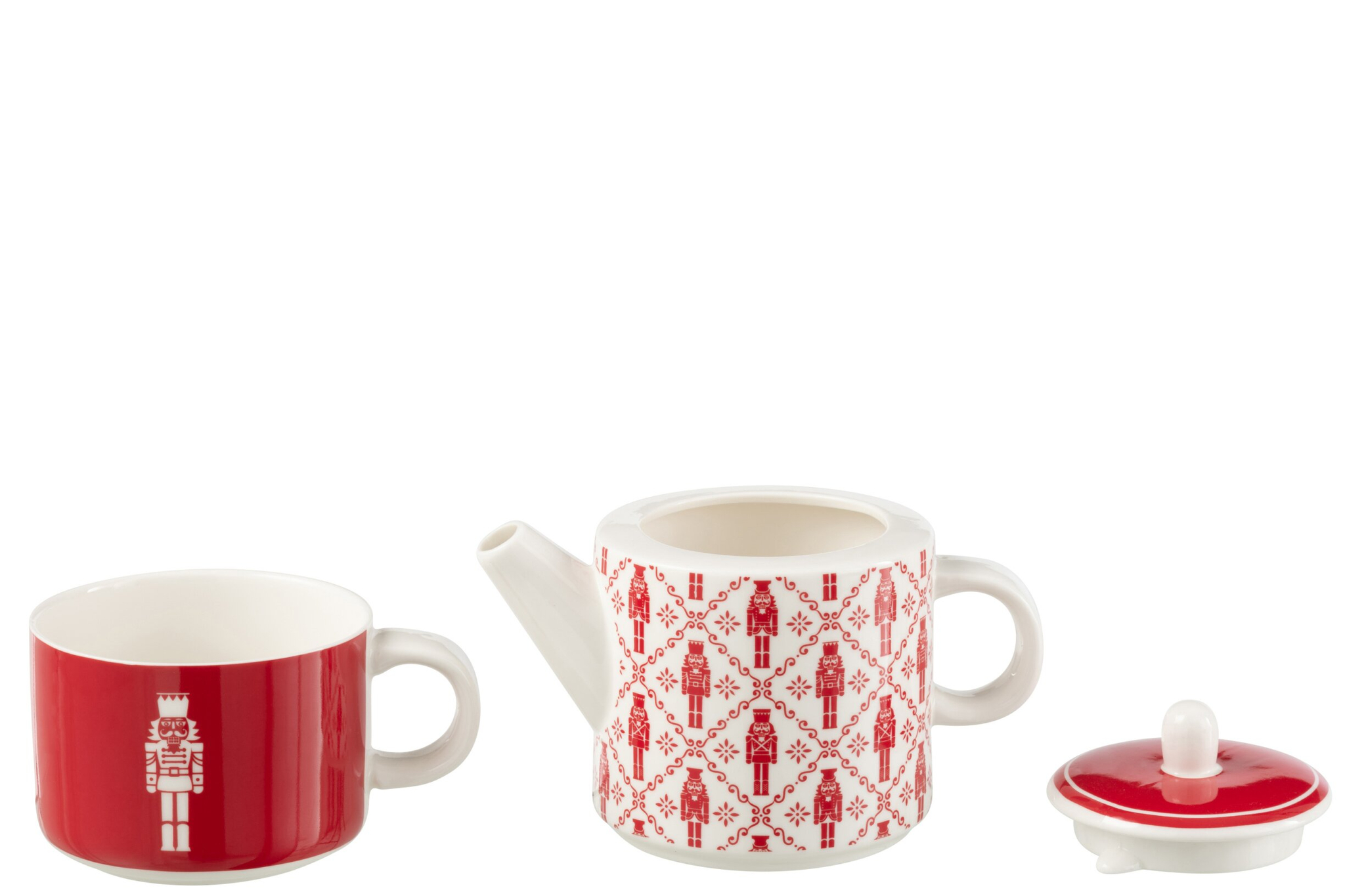 Theepot Stesku Keramiek Rood