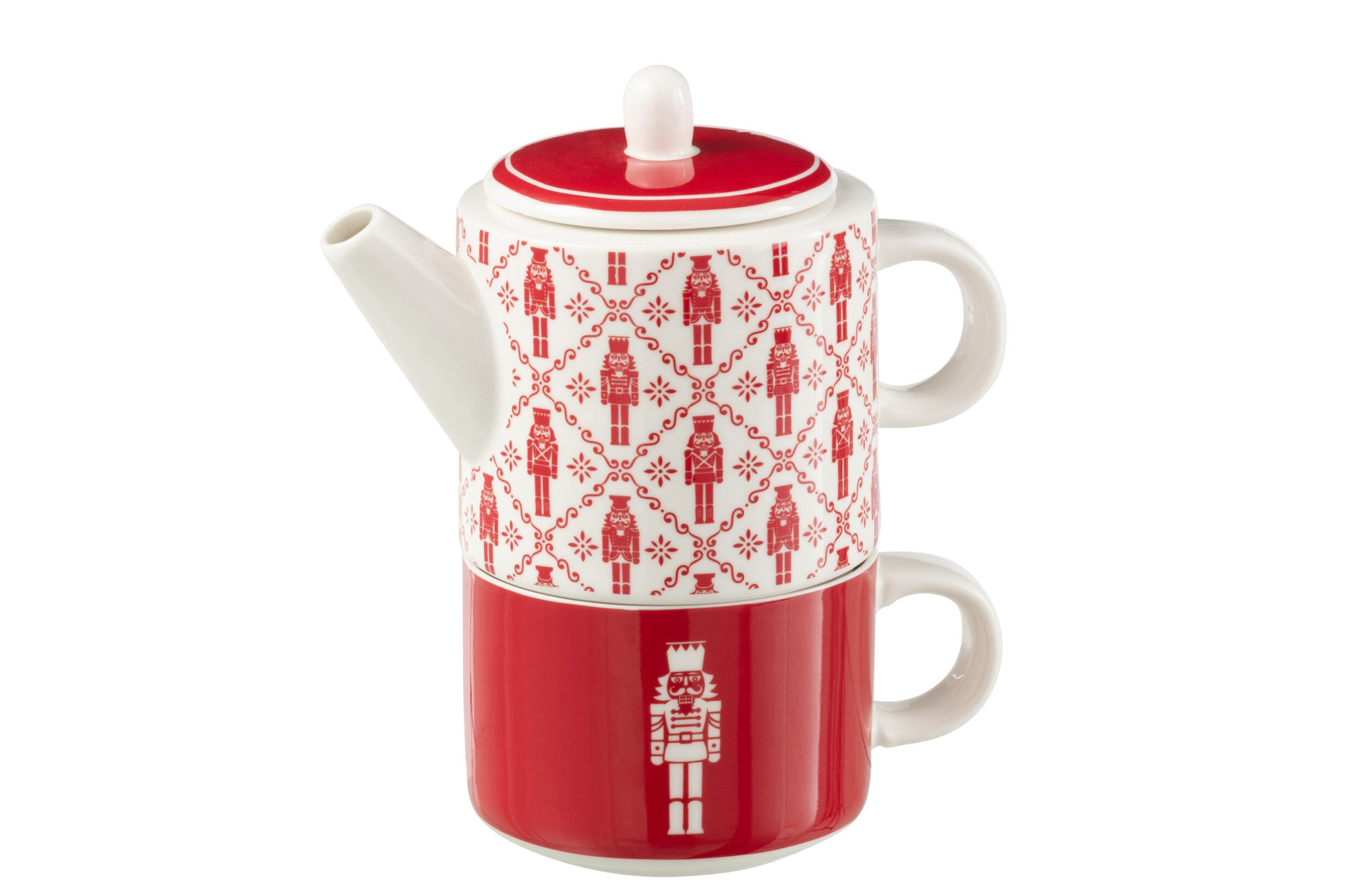 Theepot Stesku Keramiek Rood - Afbeelding 3