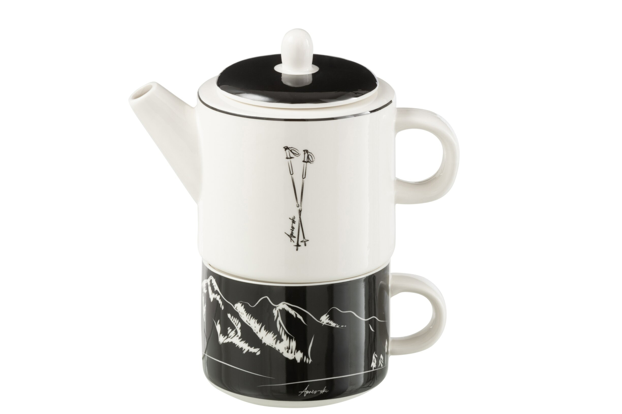 Theepot Flieltos Keramiek Zwart - Afbeelding 4