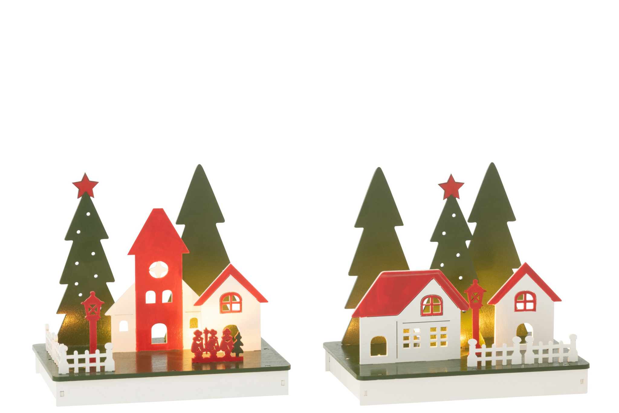 Decoratie Haullia Kunstleer Meerkleurig - Set van 2 - Afbeelding 3