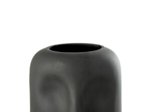 Vaas Pulvane Glas Zwart H20 cm