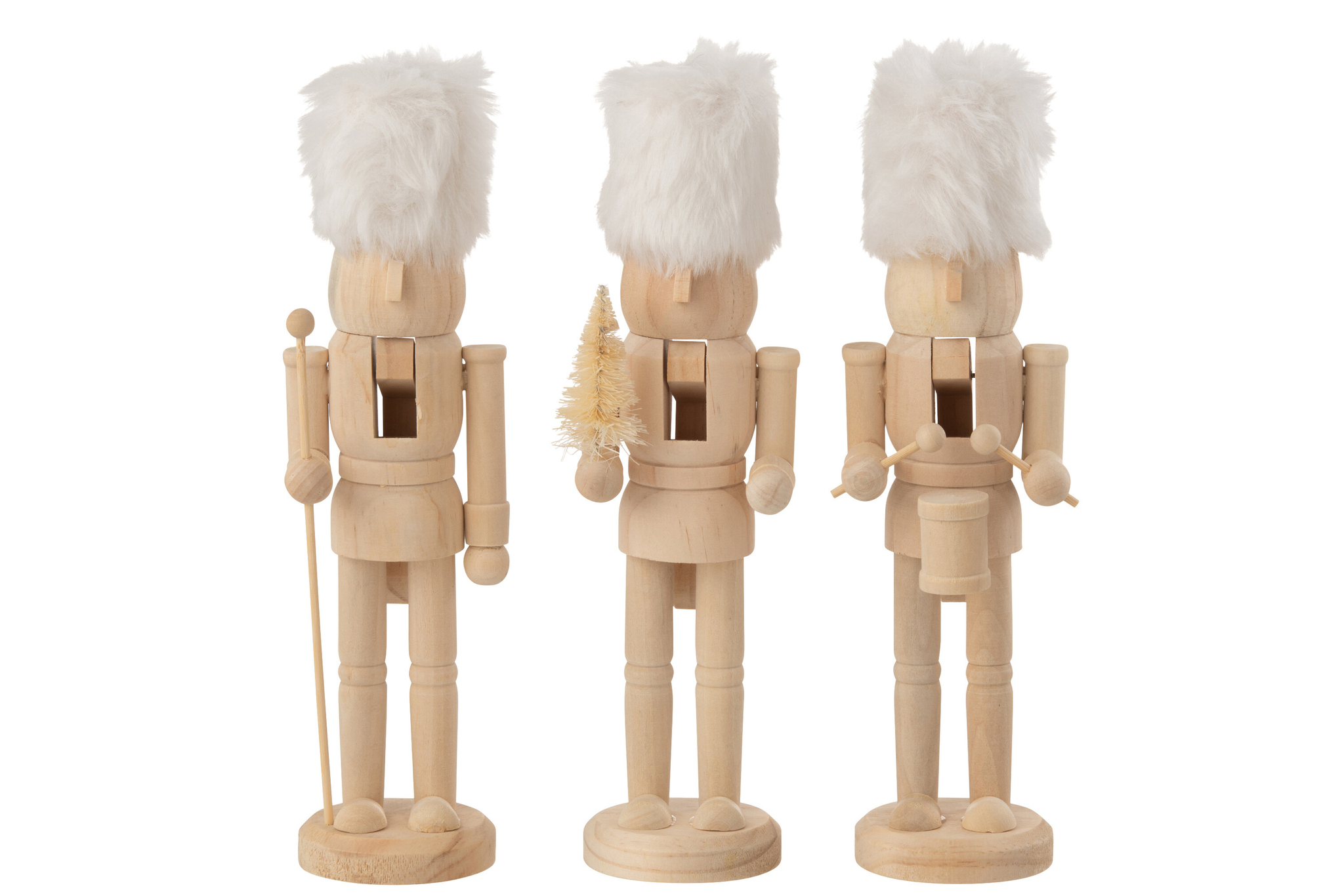 Notenkraker Kiemmar Hout Naturel - Set van 3 - Afbeelding 3