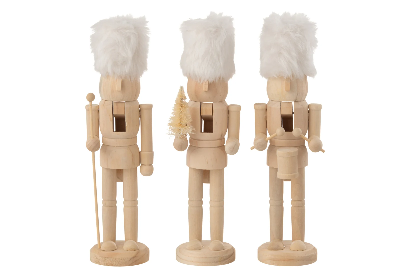 Notenkraker Kiemmar Hout Naturel - Set van 3 - Afbeelding 3