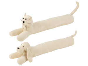Decoratiefiguur Skemmo Polyester Wit H23 cm - Set van 2