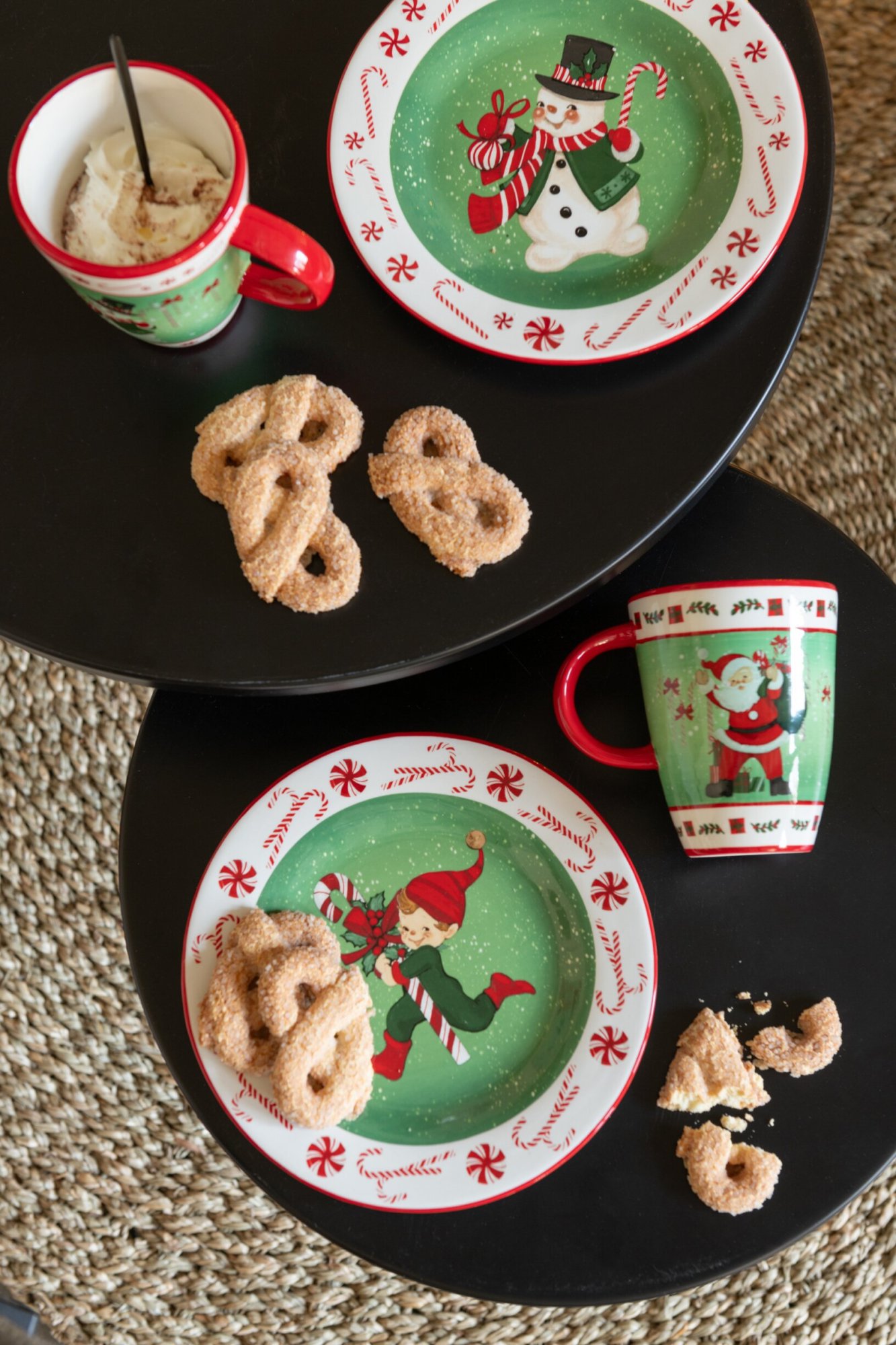 Kerstmok Vusora Dolomiet Meerkleurig - Set van 3