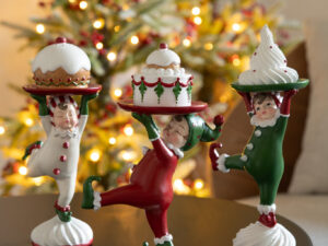Beeld Tramund Meerkleurig H21,5 cm - Set van 3