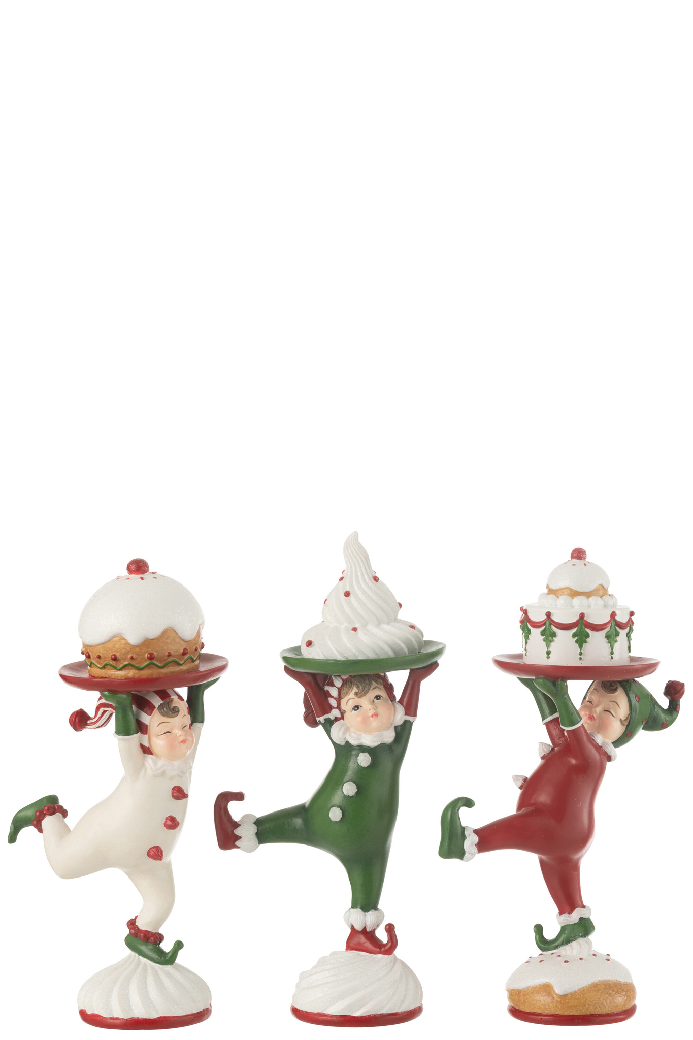 Beeld Tramund Meerkleurig H21,5 cm - Set van 3 - Afbeelding 2