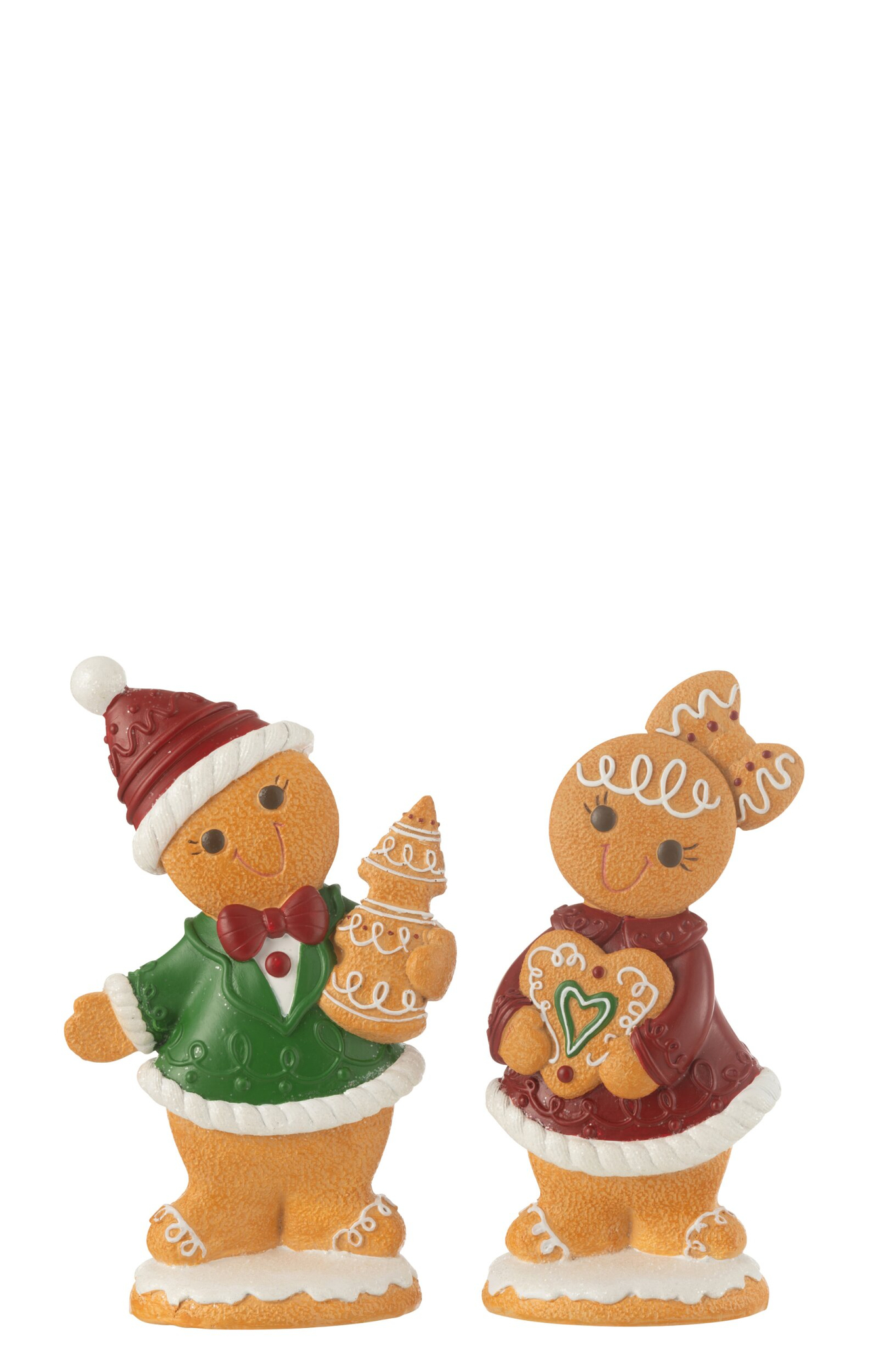 Beeld Stanse Meerkleurig H23 cm - Set van 2