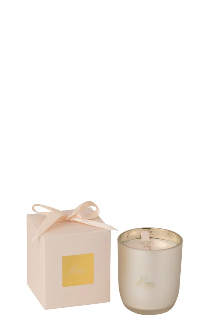 Geurkaars Zeirmello Palmwas Beige - Afbeelding 2