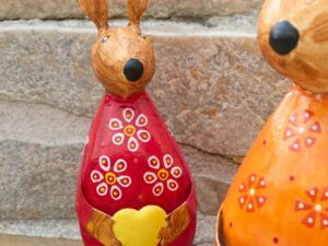 Decoratiefiguur Praarek Metaal Meerkleurig - Set van 3