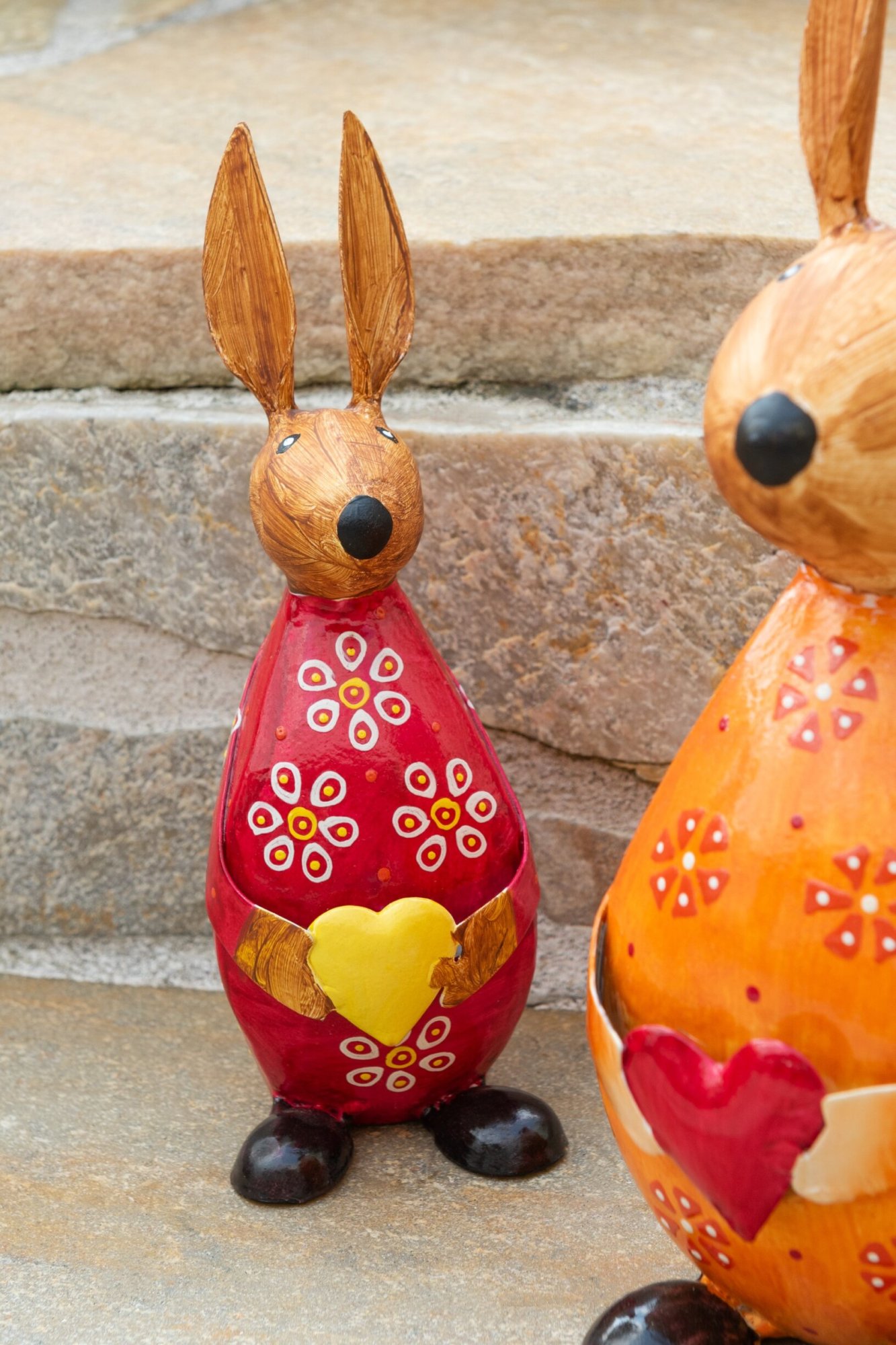 Decoratiefiguur Praarek Metaal Meerkleurig - Set van 3