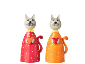 Decoratiefiguur Daarrira Metaal Meerkleurig - Set van 2