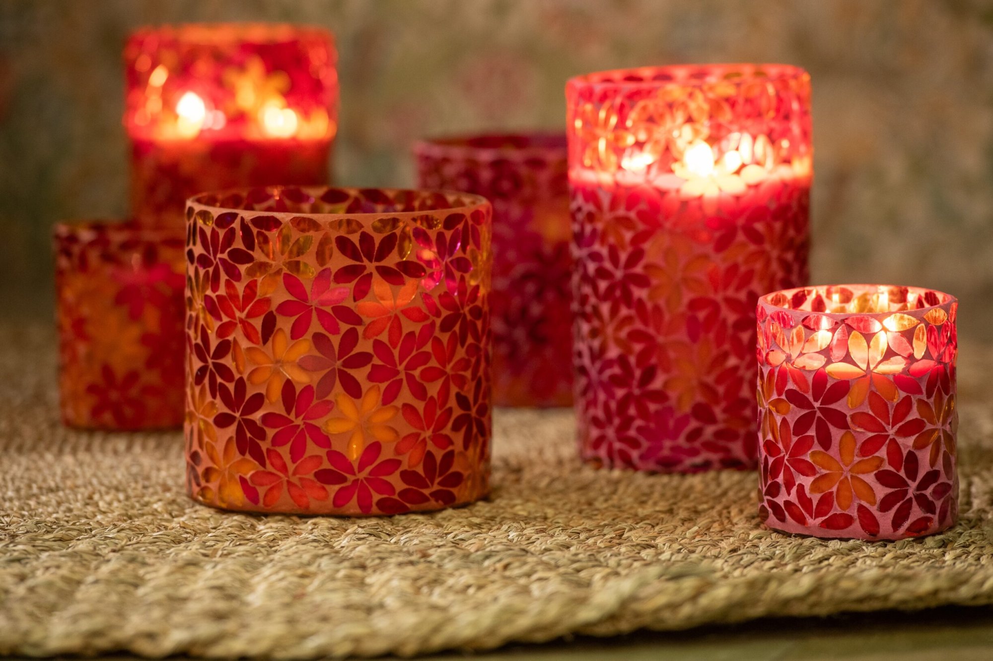Geurkaars Betor Glas Meerkleurig - Set van 2 - Afbeelding 5