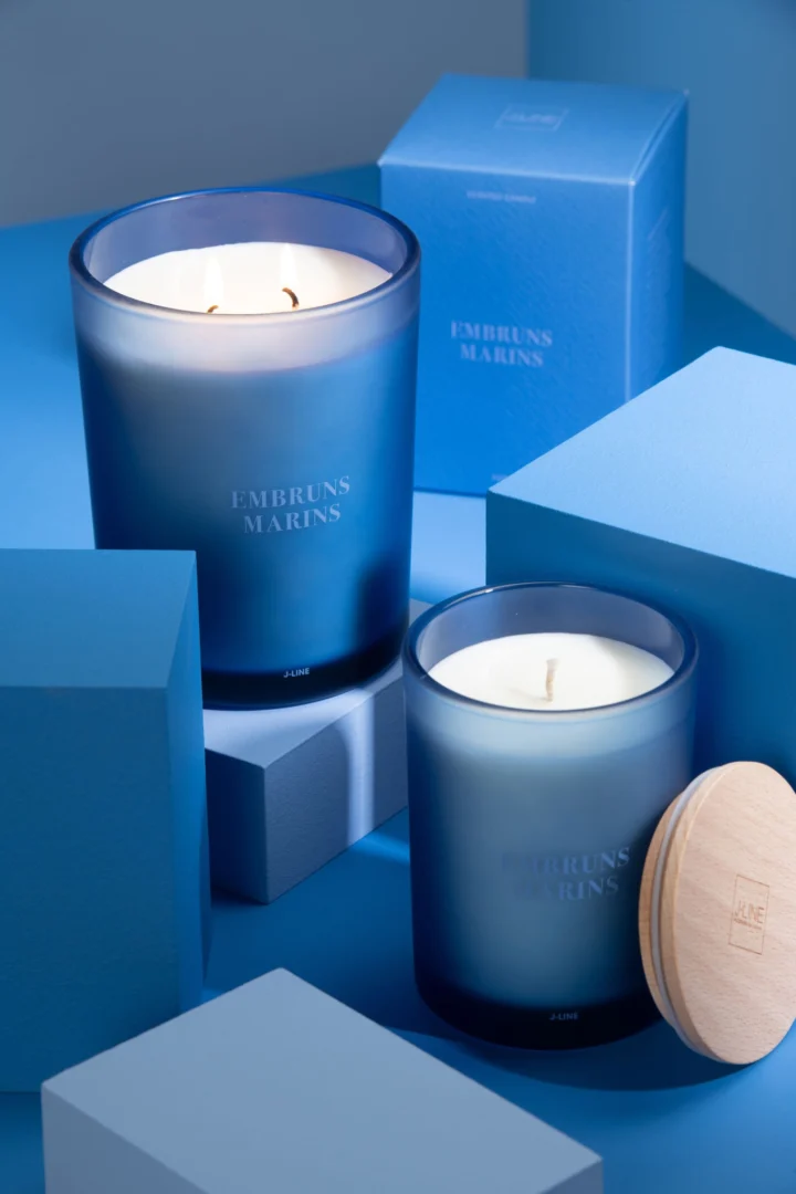 Geurkaars Fiebu Paraffine Blauw - Afbeelding 4