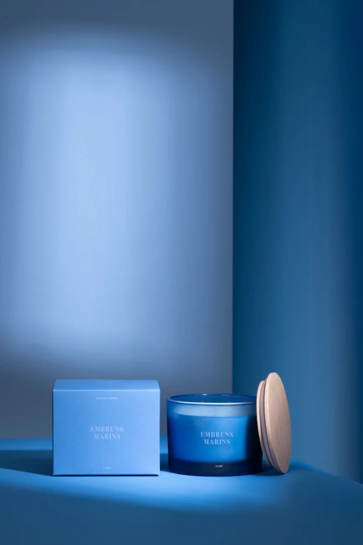 Geurkaars Treemmun Paraffine Blauw - Afbeelding 2