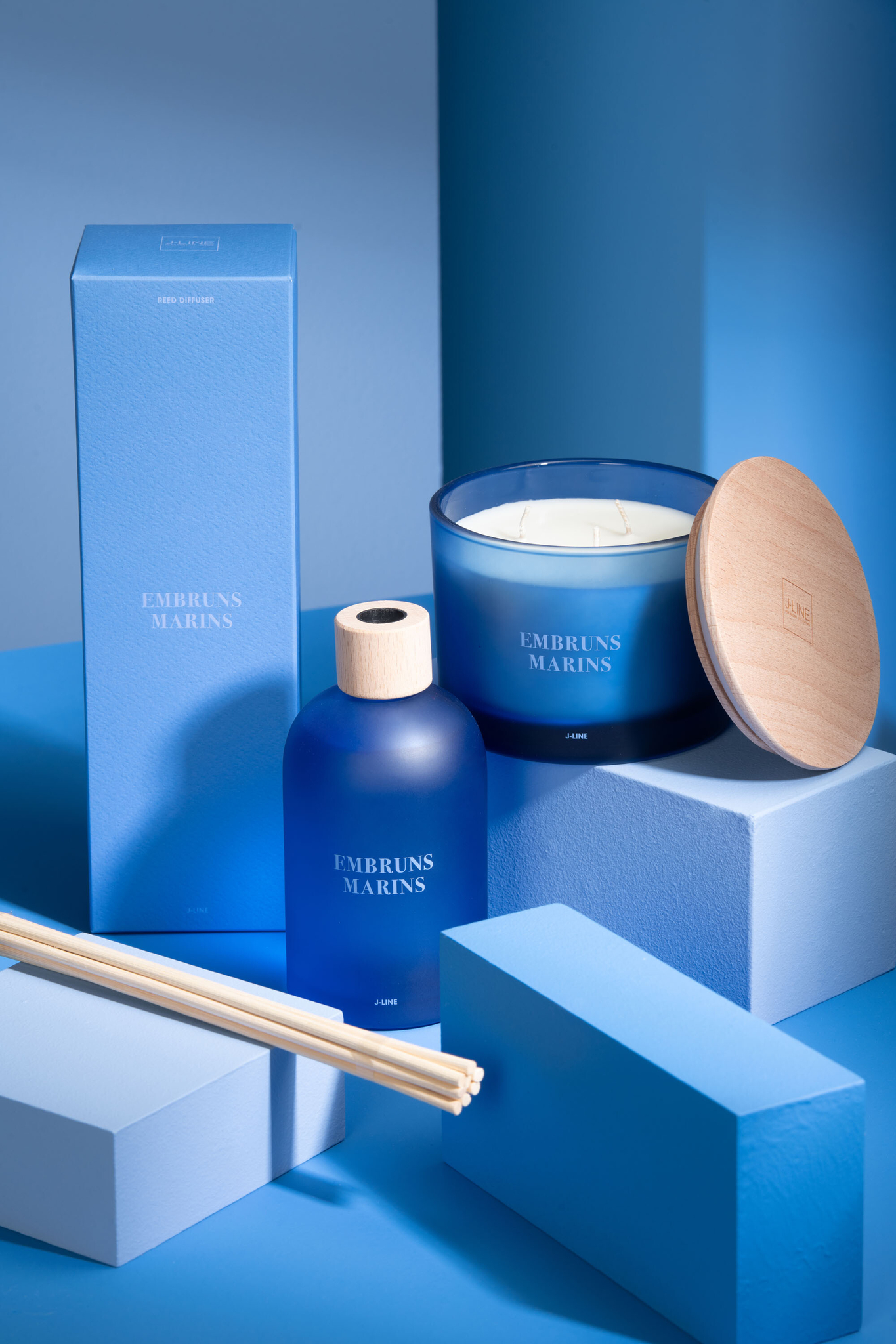 Geurkaars Treemmun Paraffine Blauw - Afbeelding 3