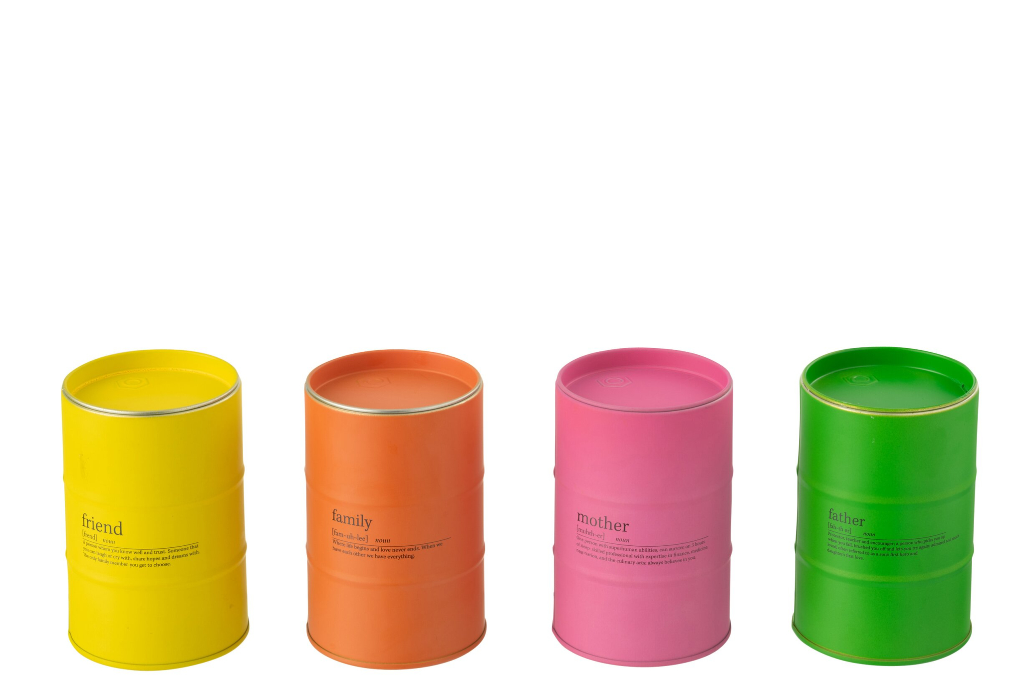 Geurkaars Lirnello Palmolie Meerkleurig - Set van 4