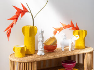 Decoratiefiguur Jerun Steen Wit H23,5 cm