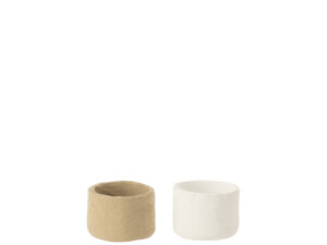 Pot Vensano Papier Meerkleurig - Set van 2
