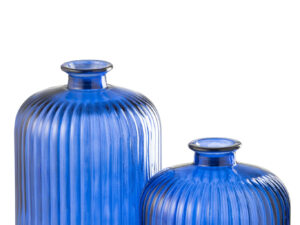 Vaas Hovea Glas Blauw H23 cm