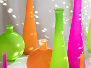 Buisvaas Daadil Glas Oranje H32 cm