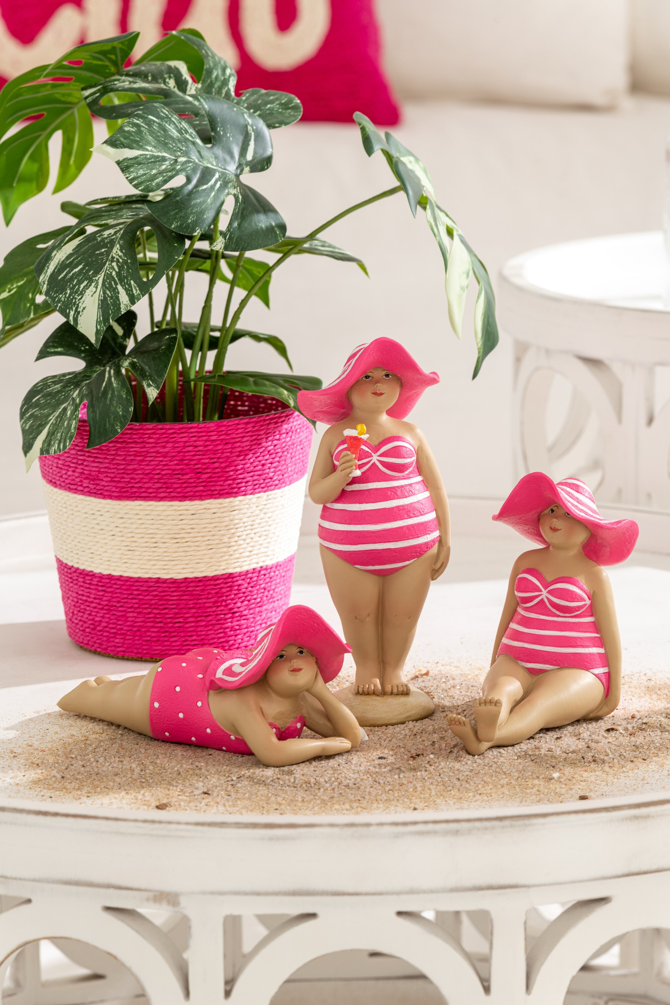 Woonaccessoire Geimmaro Polyresin Meerkleurig - Set van 3