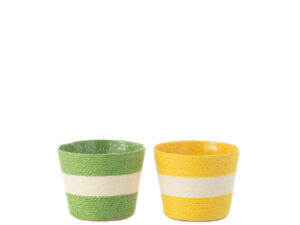 Bloempot Kiles Papier Meerkleurig H11 cm - Set van 2