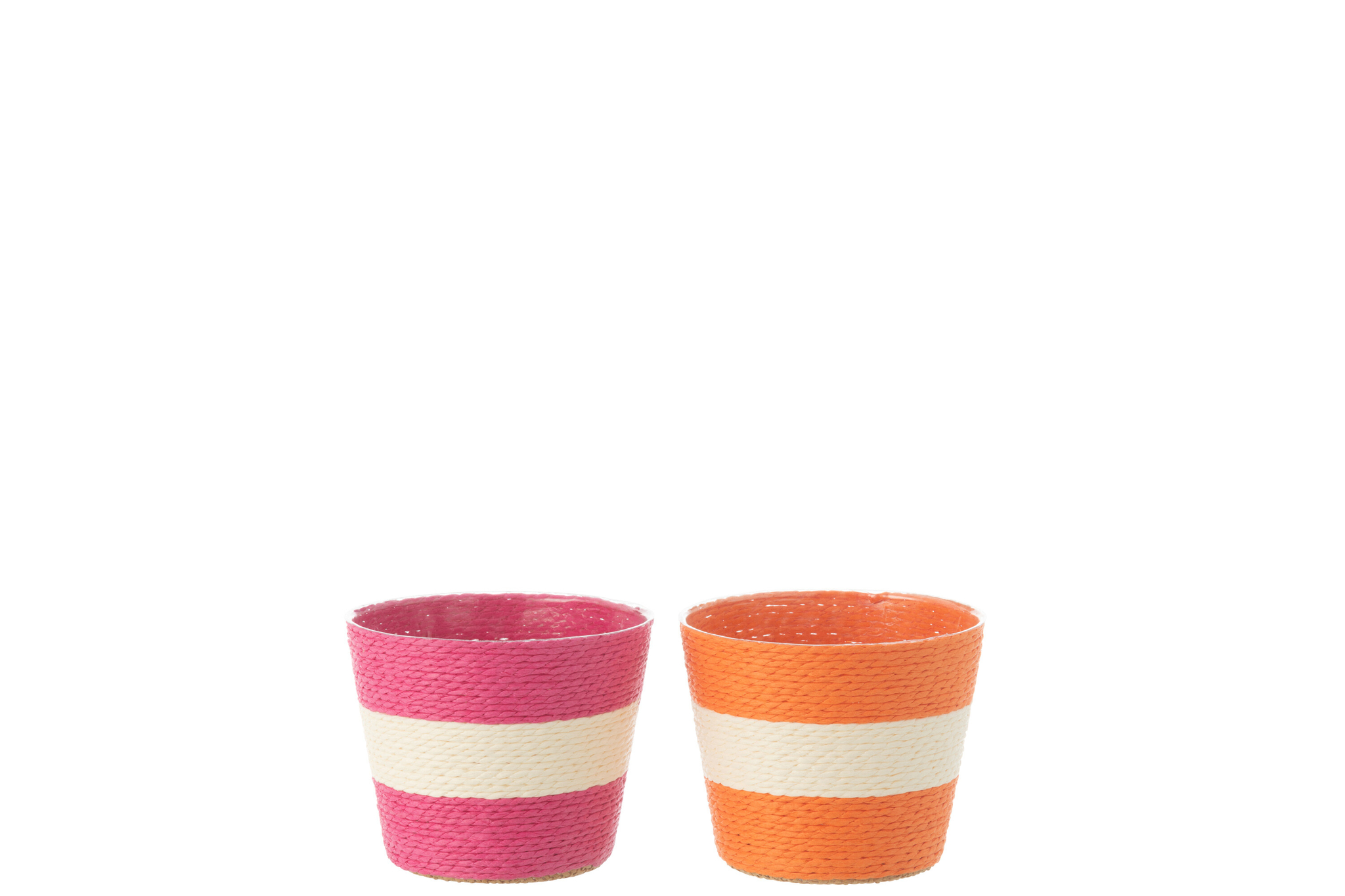 Bloempot Reirden Papier Meerkleurig H9,5 cm - Set van 2