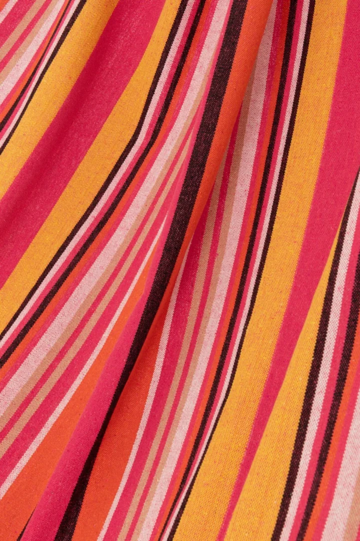 Hangmat Zoornin Katoen Meerkleurig met vrolijke roze, oranje en gele strepen
