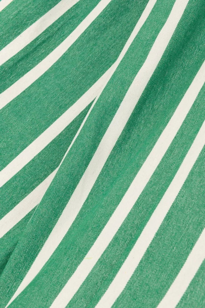 Groene Hangmat Bantena van katoen en polyester met witte strepen en zachte, stevige stof
