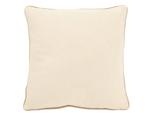 Kussenhoes Brinnes beige 45 x 45 cm van katoen met rustige, natuurlijke uitstraling en subtiele bies