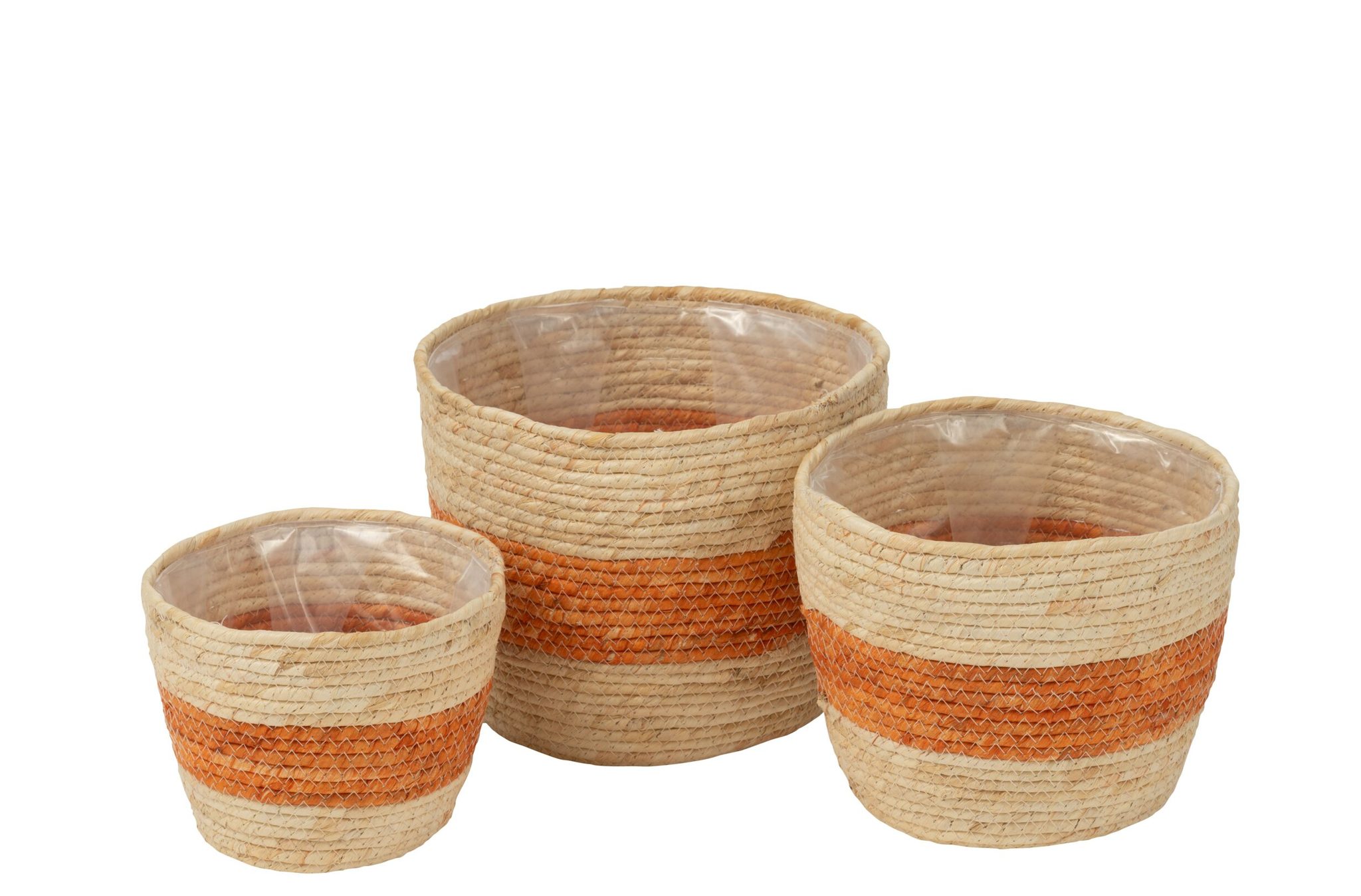 Mand Seirrond Maïshuls Naturel - Set van 3 - Afbeelding 2