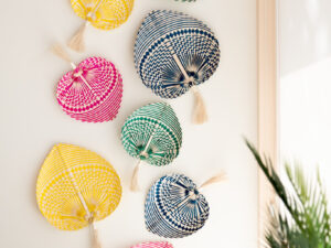 Woonaccessoire Tahoe Bamboe Meerkleurig - Set van 4